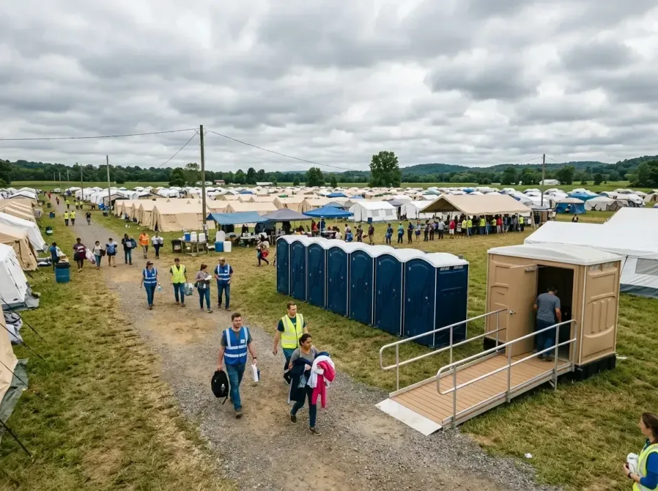 disaster-relief-camp-restrooms-010 — frequently asked questions, Dumpster & Portable Bathrooms Rental in Whiteman AFB, MO
